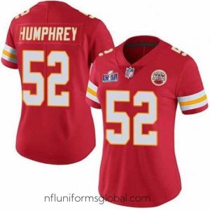 Sumptuous Kansas City Chiefs 52 Creed Humphrey Red Vapor Untouchable Limited Stitched Football 2024 Super Bowl LVIII Jersey