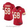 Alluring Kansas City Chiefs 58 Derrick Thomas Red Vapor Stitched Jersey