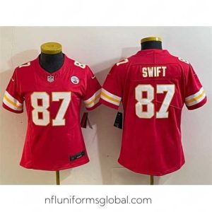 Exquisite Kansas City Chiefs 87 Taylor Swift Red 2023 F.U.S.E  Vapor Untouchable Limited Stitched Jersey