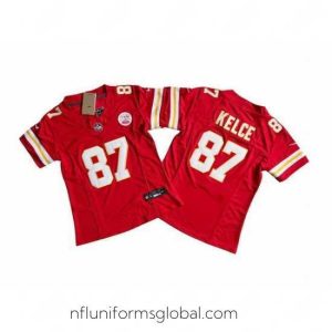 Captivating Kansas City Chiefs 87 Travis Kelce Red 2023 F.U.S.E  Vapor Untouchable Limited Stitched Jersey