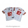 Stunning Kansas City Chiefs 87 Travis Kelce White 2023 F.U.S.E  Vapor Untouchable Limited Stitched Jersey