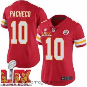 Ravishing Kansas City Chiefs Isiah Pacheco #10 Red 2024 2025 Super Bowl LIX F.U.S.E Stitched Jersey