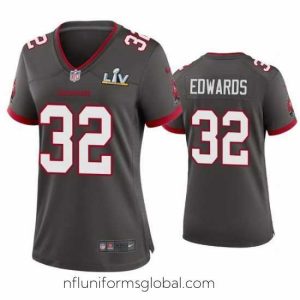 Alluring Mike Edwards Buccaneers Pewter Super Bowl Lv Game Jersey