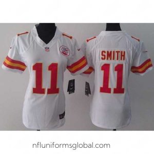 Exquisite Nike Kansas City Chiefs 11 Alex Smith White LIMITED Jerseys