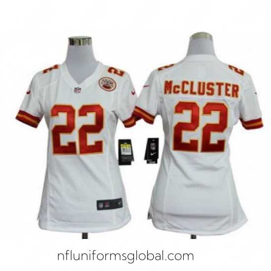 Sumptuous Nike Kansas City Chiefs 22# Dexter McCluster White Nike NFL Jerseys