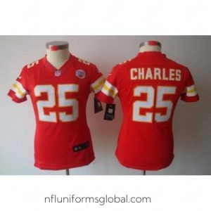 Alluring Nike Kansas City Chiefs #25 Charles Red Color[LIMITED Jersey]