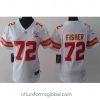 Stunning Nike Kansas City Chiefs 72 Eric Fisher White NFL Jerseys