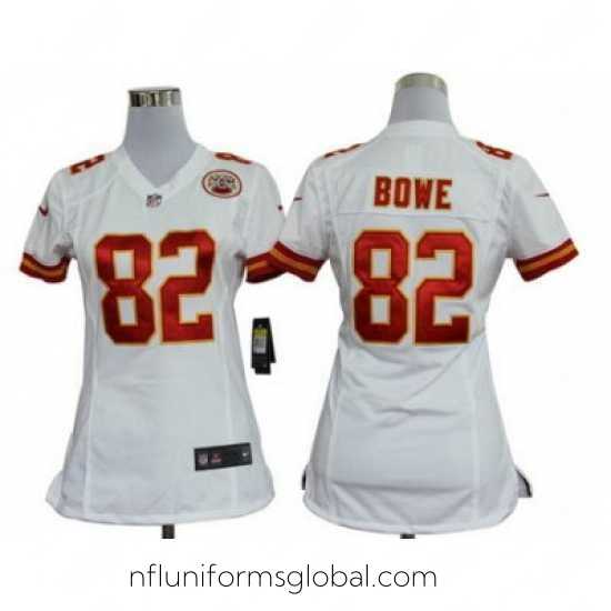 Ravishing Nike Kansas City Chiefs 82# Dwayne Bowe White Nike NFL Jerseys