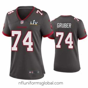 Ravishing Paul Gruber Buccaneers Pewter Super Bowl Lv Game Jersey