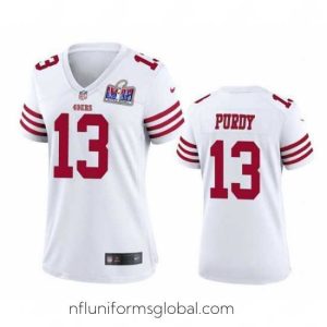 Irresistible San Francisco 49ers 13 Brock Purdy White 2023 F.U.S.E  Vapor Untouchable Limited Stitched Football 2024 Super Bowl LVIII Jersey