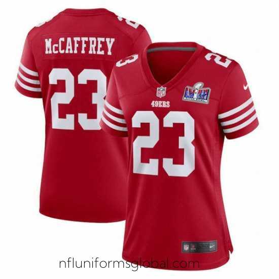 Gorgeous San Francisco 49ers 23 Christian McCaffrey Red 2023 F.U.S.E Vapor Untouchable Limited Stitched Football 2024 Super Bowl LVIII Jersey