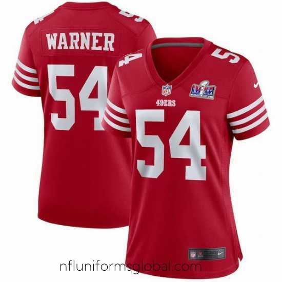 Divine San Francisco 49ers 54 Fred Warner Red 2023 F.U.S.E Vapor Untouchable Limited Stitched Football 2024 Super Bowl LVIII Jersey