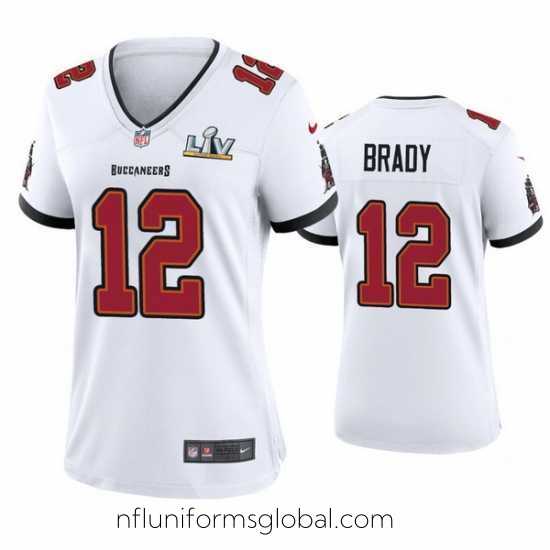 Stunning Tom Brady Buccaneers White Super Bowl Lv Game Jersey