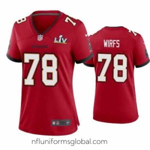 Stunning Tristan Wirfs Buccaneers Red Super Bowl Lv Game Jersey