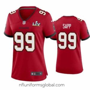 Captivating Warren Sapp Buccaneers Red Super Bowl Lv Game Jersey