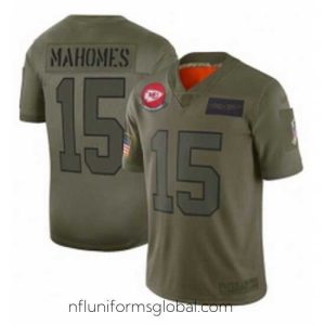 Irresistible Womens Kansas City Chiefs 15 Patrick Mahomes Limited Camo 2019 Salute to Service Football Jersey