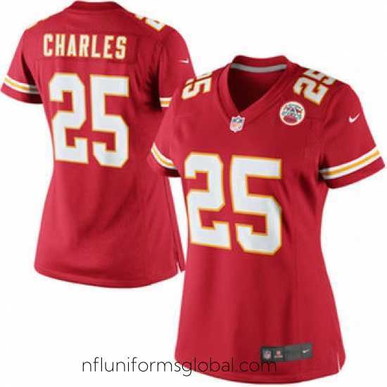 Divine Womens Kansas City Chiefs Jamaal Charles Nike Red Limited Jersey