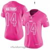 Sumptuous Womens Nike Kansas City Chiefs 14 Sammy Watkins Limited Pink Rush Fashion NFL Jersey