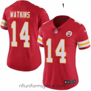 Enchanting Womens Nike Kansas City Chiefs 14 Sammy Watkins Red Team Color Vapor Untouchable Limited Player NFL Jersey