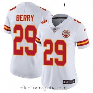 Ravishing Womens Nike Kansas City Chiefs 29 Eric Berry Elite White NFL Jersey