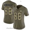 Stunning Womens Nike Kansas City Chiefs 88 Tony Gonzalez Limited OliveCamo 2017 Salute to Service NFL Jersey