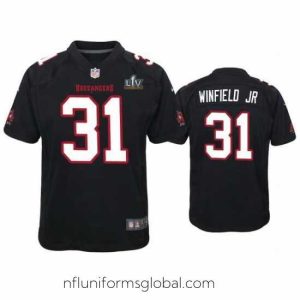 Exquisite Antoine Winfield Jr. Buccaneers Black Super Bowl Lv Game Fashion Jersey