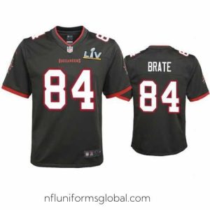 Exquisite Cameron Brate Buccaneers Pewter Super Bowl Lv Game Jersey
