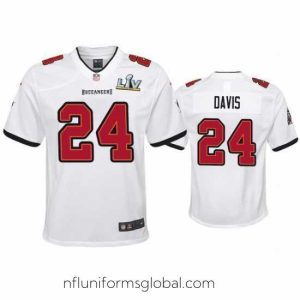 Gorgeous Carlton Davis Buccaneers White Super Bowl Lv Game Jersey