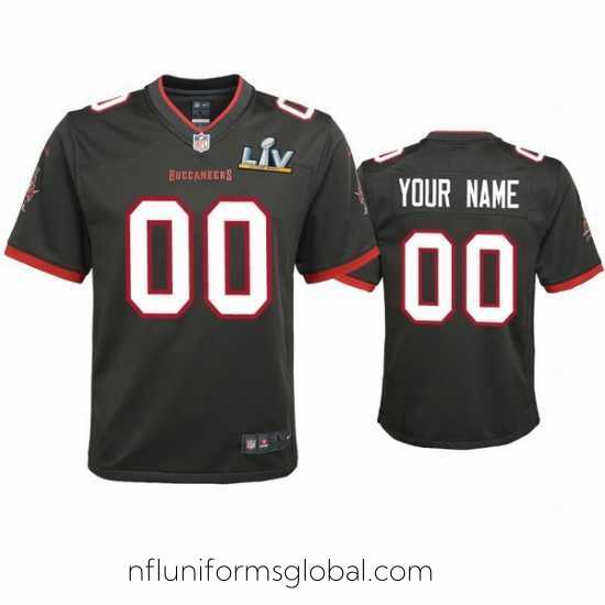 Exquisite Custom Buccaneers Pewter Super Bowl Lv Game Jersey