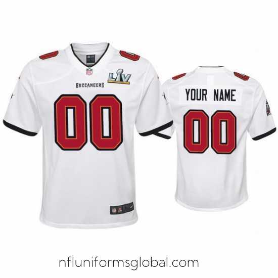 Sumptuous Custom Buccaneers White Super Bowl Lv Game Jersey