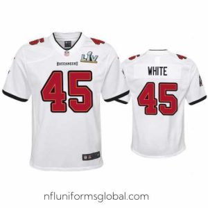 Alluring Devin White Buccaneers White Super Bowl Lv Game Jersey