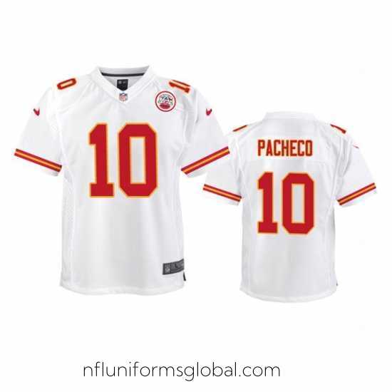 Sumptuous Kansas City Chiefs #10 Isaih Pacheco Nike White Limited Jersey