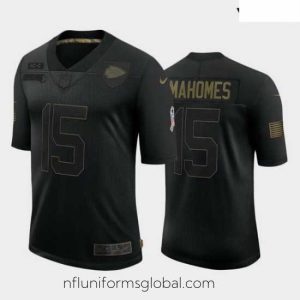 Irresistible Kansas City Chiefs 15 Patrick Mahomes Black Camo 2020 Salute To Service Limited Jersey