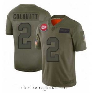 Ravishing Kansas City Chiefs 2 Dustin Colquitt Limited Camo 2019 Salute to Service Football Jersey