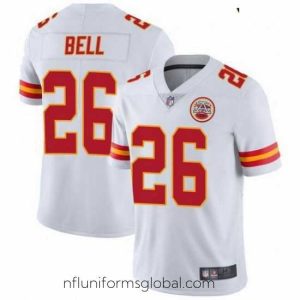 Enchanting Kansas City Chiefs 26 Le'Veon Bell White Color Vapor Untouchable Limited Jersey