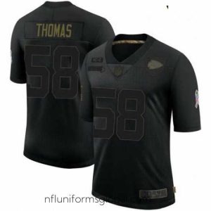 Gorgeous Kansas City Chiefs 58 Derrick Thomas Black 2020 Salute To Service Limited Jersey
