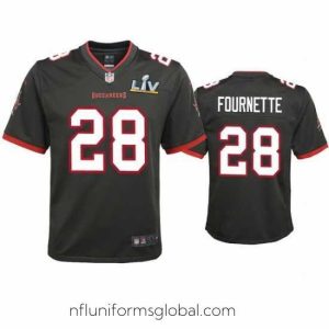 Gorgeous Leonard Fournette Buccaneers Pewter Super Bowl Lv Game Jersey