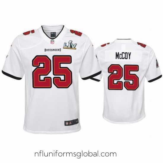 Divine Lesean Mccoy Buccaneers White Super Bowl Lv Game Jersey