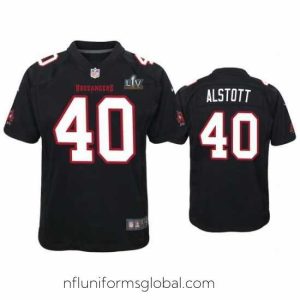 Divine Mike Alstott Buccaneers Black Super Bowl Lv Game Fashion Jersey