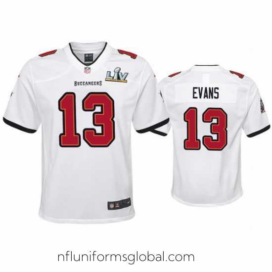 Gorgeous Mike Evans Buccaneers White Super Bowl Lv Game Jersey