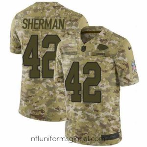 Captivating Nike Chiefs 42 Anthony Sherman Camo Stitched NFL Limited 2018 Salute to Service Jersey