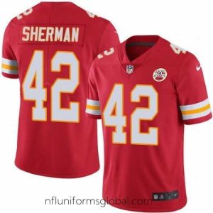 Divine Nike Chiefs 42 Anthony Sherman Red Team Color Stitched NFL Vapor Untouchable Limited Jersey