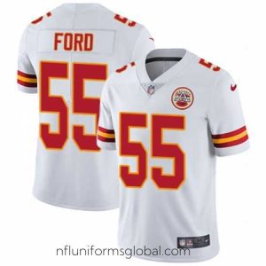 Enchanting Nike Chiefs #55 Dee Ford White Stitched NFL Vapor Untouchable Limited Jersey