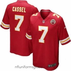 Stunning Nike Kansas CIty Chiefs 7# Matt Cassel Game Red Color Jersey
