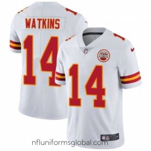 Stunning Nike Kansas City Chiefs 14 Sammy Watkins White Vapor Untouchable Limited Player NFL Jersey