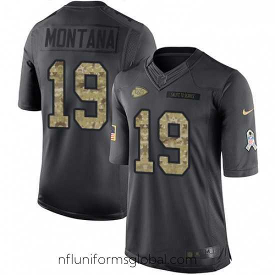 Enchanting Nike Kansas City Chiefs 19 Joe Montana Limited Black 2016 Salute to Service NFL Jersey