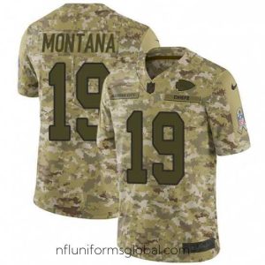Gorgeous Nike Kansas City Chiefs 19 Joe Montana Limited Camo 2018 Salute to Service NFL Jersey