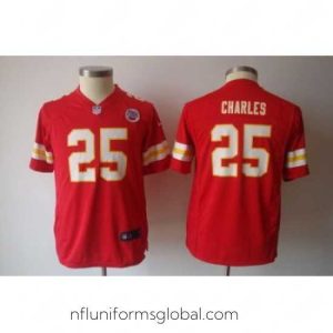 Captivating Nike Kansas City Chiefs 25# Jamaal Charles red Jersey