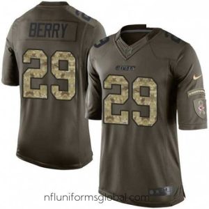 Enchanting Nike Kansas City Chiefs 29 Eric Berry Elite Green Salute to Service NFL Jersey