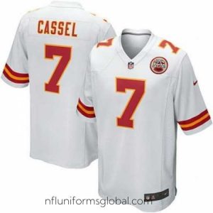 Gorgeous Nike Kansas City Chiefs 7# Matt Cassel Game White Jersey